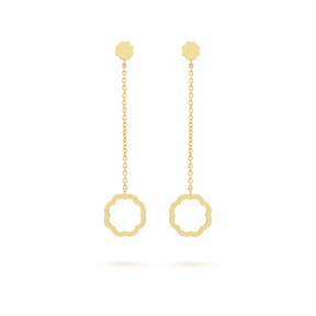 Minimalist MIMOSA gold Earrings