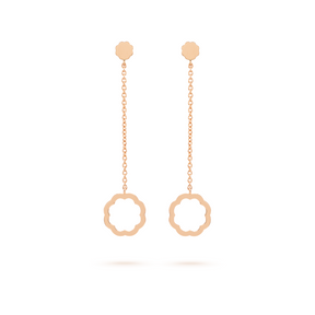 Minimalist MIMOSA rose gold Earrings