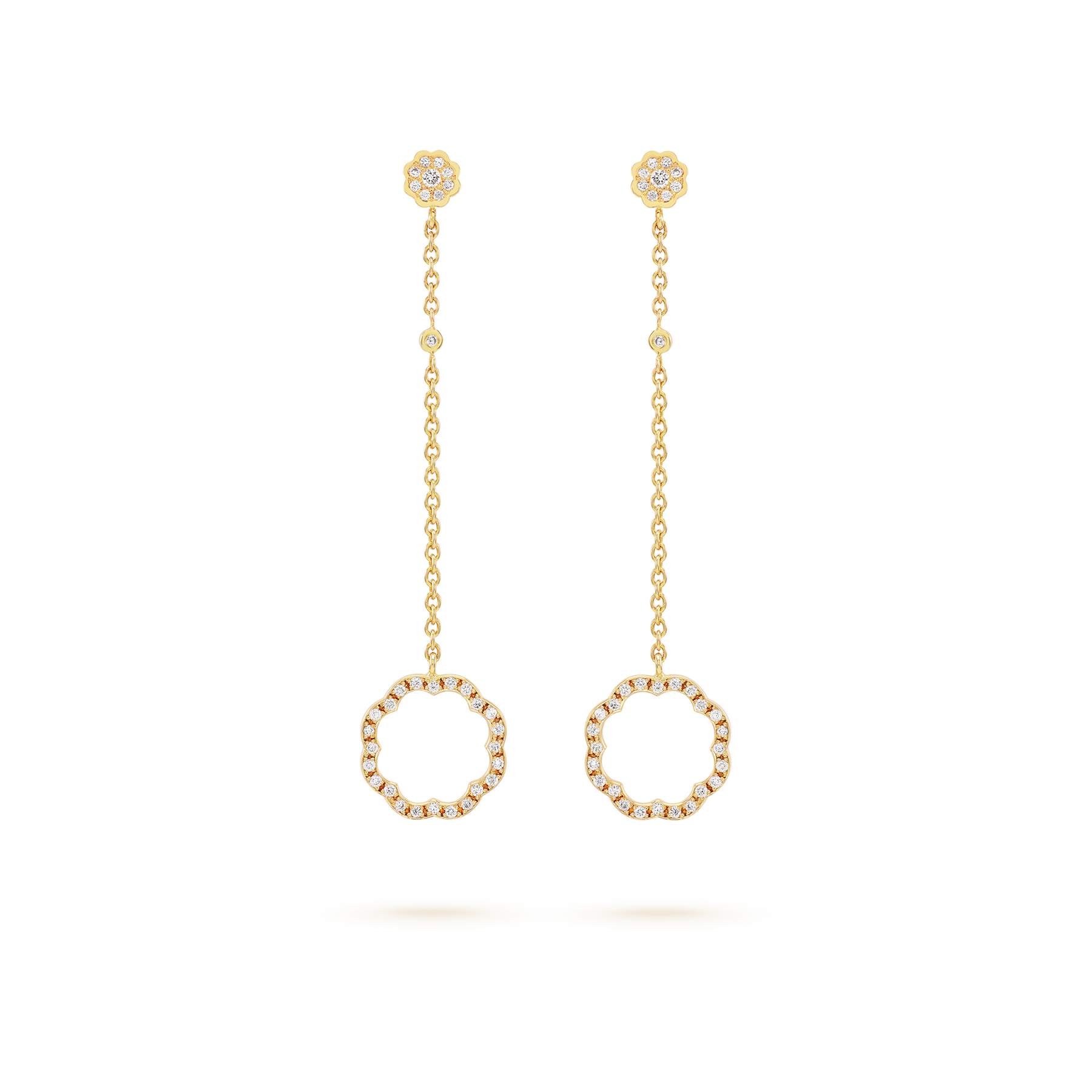 MIMOSA gold Earrings 68 Diamonds