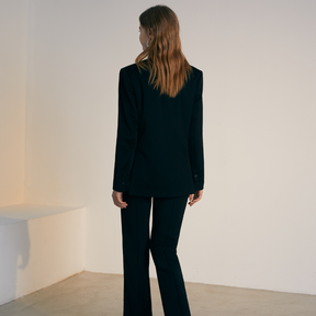 The back of a model wearing a Classic Blazer in Black
